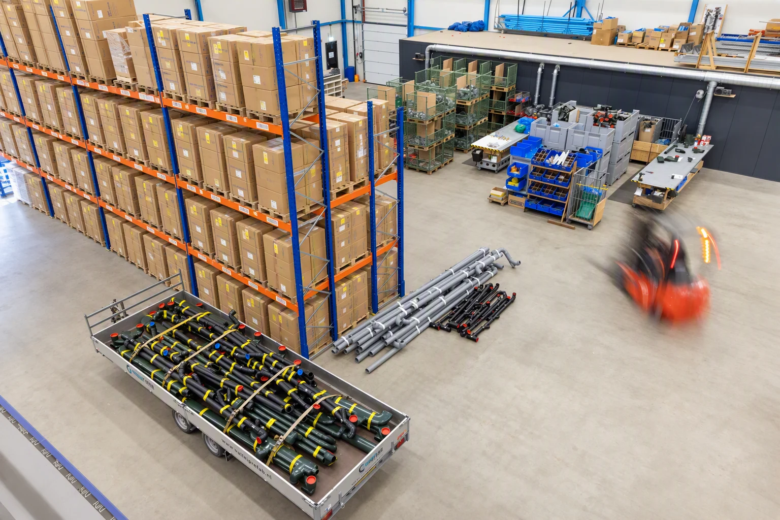 Werkplaats voor prefab installatietechniek